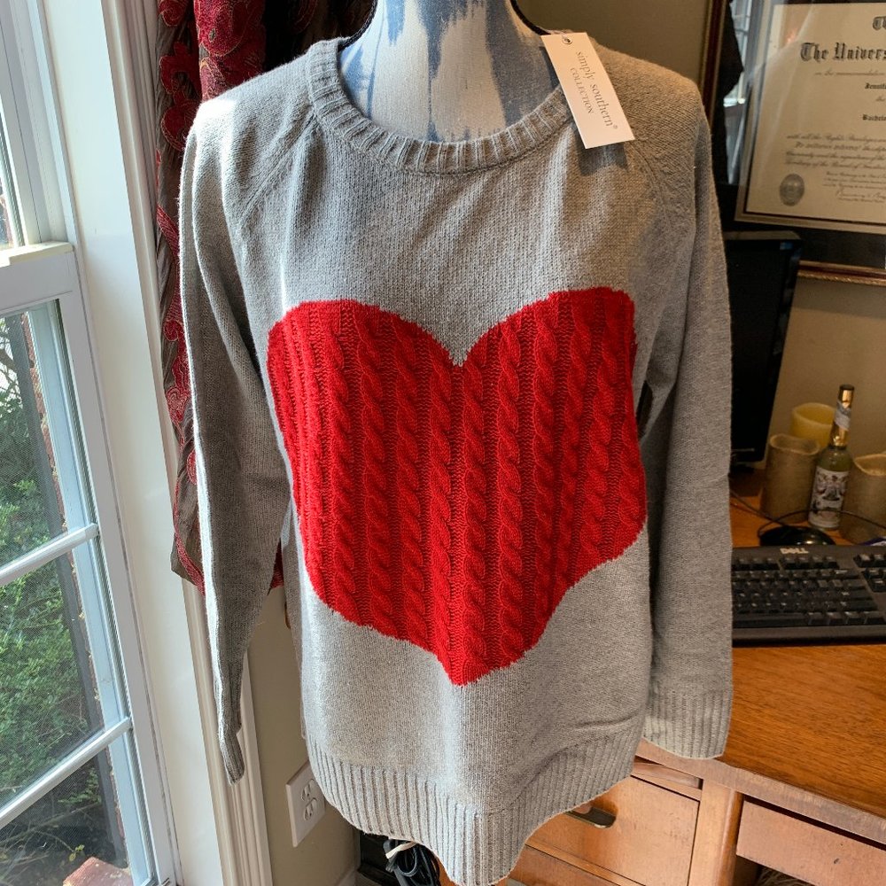 Simply Southern heart sweater